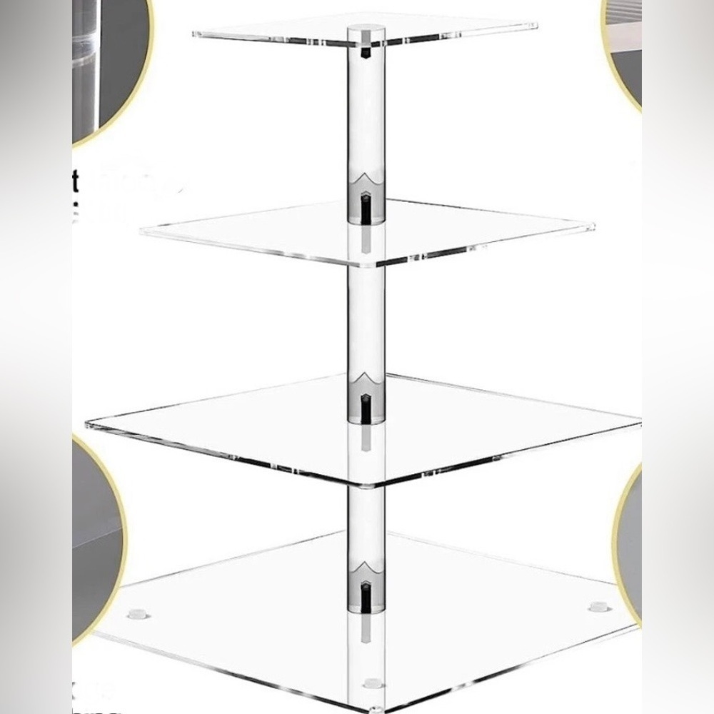 Cupcake Stand Clear 4 Tier Stand